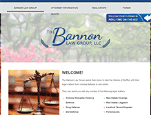 Tablet Screenshot of bannonlawgroup.com